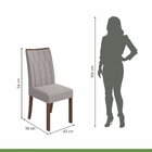 Conjunto Sala Jantar Mesa Quadrada Com 8 Cadeiras Lotus Móvei