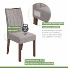 Conjunto Sala Jantar Mesa Quadrada Com 8 Cadeiras Lotus Móvei