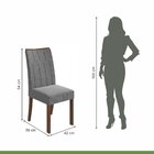 Conjunto Sala Jantar Mesa Quadrada Com 8 Cadeiras Lotus Móvei