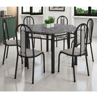 Conjunto Sala Jantar Mesa Tampo Granito E 6 Cadeiras Lorena A