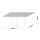 Conjunto Sala Jantar New Ceval Mesa Ana 160x90 Cm Com 6 Cadei