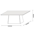 Conjunto Sala Jantar New Ceval Mesa Bárbara 160x90 Cm 6 Cadei