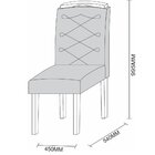 Conjunto Sala Jantar New Ceval Mesa Bárbara 160x90 Cm Com 6 C