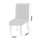 Conjunto Sala Jantar New Ceval Mesa Jasmim 120x80 Cm Com 4 Ca