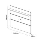 Conjunto Sala Rack Com Painel Prism 1.6 - Branco Com Cumarú -