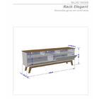 Conjunto Sala Rack Painel Elegant Para Tv Até 65 Polegadas