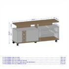 Conjunto Sala Rack Topazio Painel Kenzo Tv 50 Polegadas