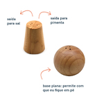 Conjunto Saleiro E Pimenteiro Bambu - Oikos Natural U