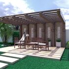 Conjunto Santorini Em Madeira Maciça