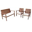 Conjunto Santurini Sofá E 2 Poltronas Entalharte