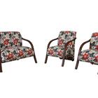 Conjunto Sevilha 1 Namoradeira E 2 Poltronas 1 Lugar Estampad