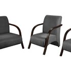 Conjunto Sevilha Namoradeira + 2 Poltronas Decorativa Braço D