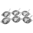 Conjunto Sobremesa 12 Peças Jogo Potes Colher Inox Cozinha