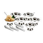 Conjunto Sobremesa Inox Com Pedestal 12 Peças