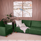 Conjunto Sofá 2,00 2 Lugares E Poltrona Plaza Verde - Straub