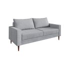 Conjunto Sofá 2 E 3 Lugares Bipartido Ascona Cinza