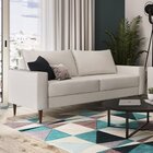 Conjunto Sofá 2 E 3 Lugares Bipartido Ascona Off White