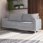 Conjunto Sofá 2 E 3 Lugares Bipartido Davos Cinza