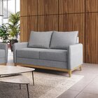 Conjunto Sofá 2 E 3 Lugares Bipartido Lugano Cinza