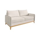 Conjunto Sofá 2 E 3 Lugares Bipartido Lugano Off White