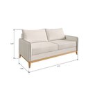 Conjunto Sofá 2 E 3 Lugares Bipartido Lugano Off White