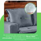 Conjunto Sofá 2 E 3 Lugares Ipanema  Cinza