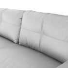 Conjunto Sofá 2 E 3 Lugares Sala De Estar Kenny Couro Cinza G