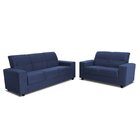 Conjunto Sofá 2 E 3 Lugares Suiça Yescasa Azul