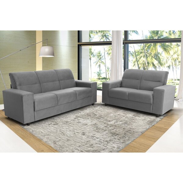Conjunto Sofá 2 E 3 Lugares Suiça Yescasa Cinza | Leroy Merlin