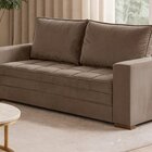 Conjunto Sofá 2 E 3 Lugares Urban Suede/bege