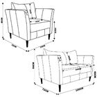 Conjunto Sofá 2 Lugares Com 2 Poltronas Pés Palito Lubbock Co