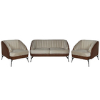 Conjunto Sofá 2 Lugares E 2 Poltronas Decorativa Sala De Esta