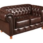 Conjunto Sofá 2 Lugares E Poltrona Luis Xv Chesterfield Vinta