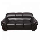 Conjunto Sofá 3 E 2 Lugares Classico Corino Marrom Lisboa  Ca