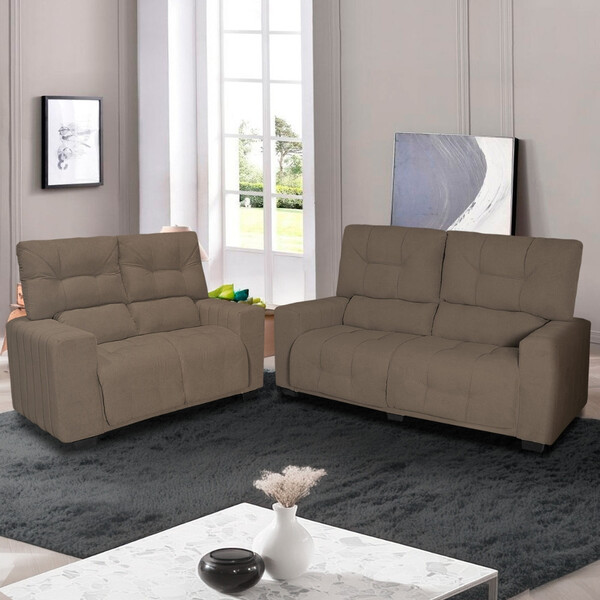 Conjunto Sofá 3 E 2 Lugares Le Mans Hellen