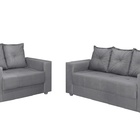 Conjunto Sofá 3 E 2 Lugares Palermo Aifos  Cinza