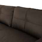 Conjunto Sofá 3 E 2 Lugares Sala De Estar Kenny Couro Tabaco