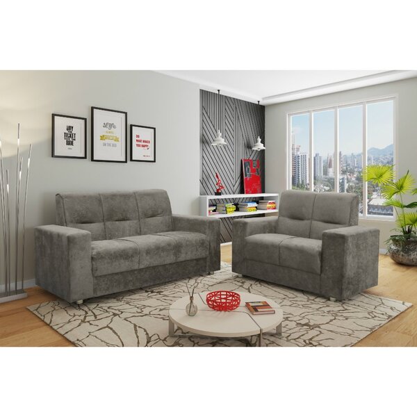 Conjunto Sofá 3 E 2 Lugares Turin Flash Estofados