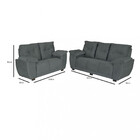 Conjunto Sofá 3 E 2 Lugares Veludinho Intense Estofados Paraná