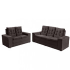 Conjunto Sofá 3 E 2 Lugares Veludo Berlim Requinte