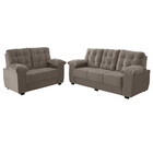 Conjunto Sofá 3 E 2 Lugares Veludo Lisboa Estofados Paraná