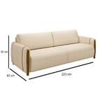 Conjunto Sofá 3 Lugares 223cm E Poltrona 98cm Amaranto M22 Li