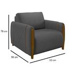 Conjunto Sofá 3 Lugares 223cm E Poltrona 98cm Amaranto Z32 Li