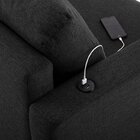 Conjunto Sofá 3 Lugares Com Puff Baú 120cm E Bandeja Antúrio