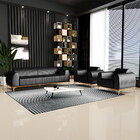 Conjunto Sofá 3 Lugares E 2 Poltronas Base De Madeira Euro 23