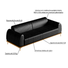 Conjunto Sofá 3 Lugares E Poltrona Base De Madeira Euro 260 C