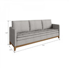 Conjunto Sofá 3 Lugares E Poltronas Inga Casa De Pedra Cpe030