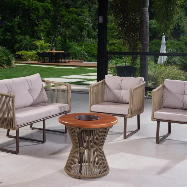 Conjunto Sofá Amsterdã 1 E 2 Lugares Com Mesa De Centro Recife