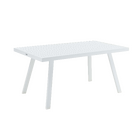 Conjunto para Jardim Sofá, Banco e Mesa 10 lugares 5 Peças Alumínio Branco|Cinza Naxos Naterial