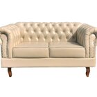 Conjunto Sofá Chesterfield 2 Lugares 2 Poltronas Dom Pedro Be